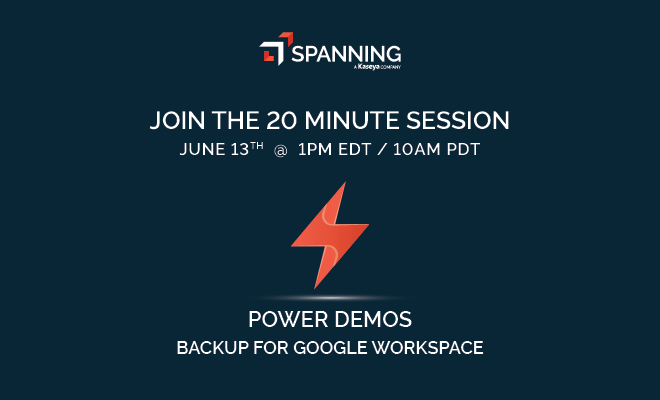 Webinar: Google Workspace Backup Power Demo