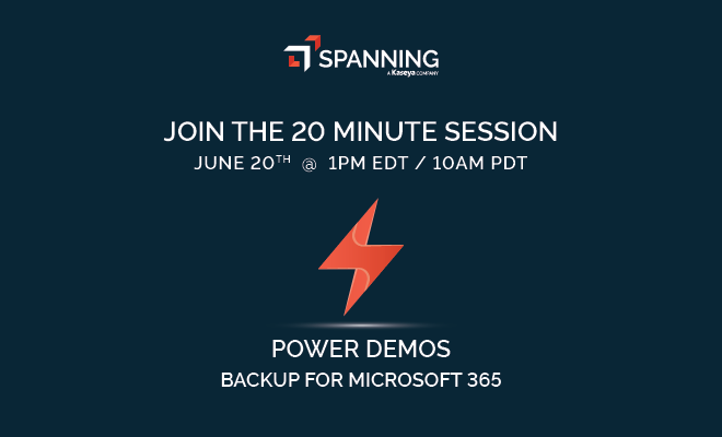 [On-Demand Webinar] Microsoft 365 Backup Power Demo